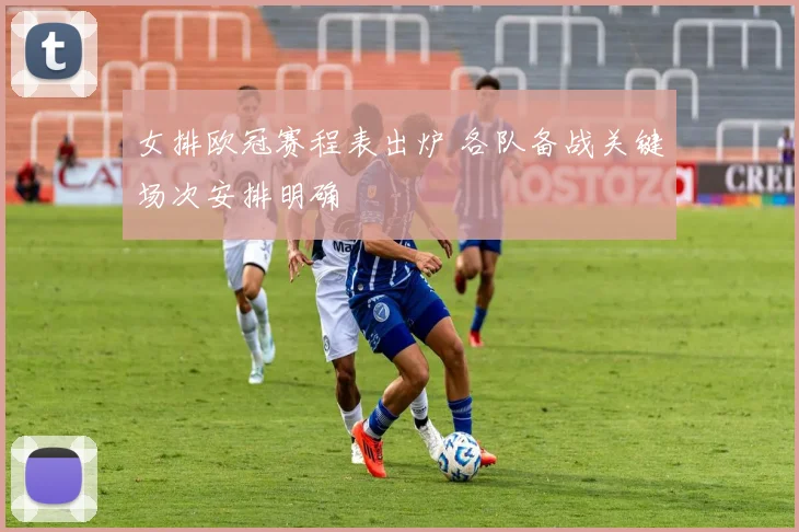女排欧冠赛程表出炉 各队备战关键场次安排明确